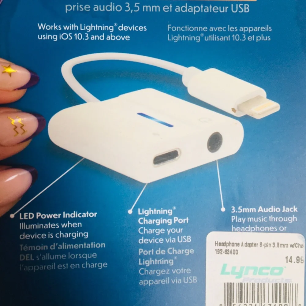 NEW✅Double Jack 3.5mm audio&Usb adapter